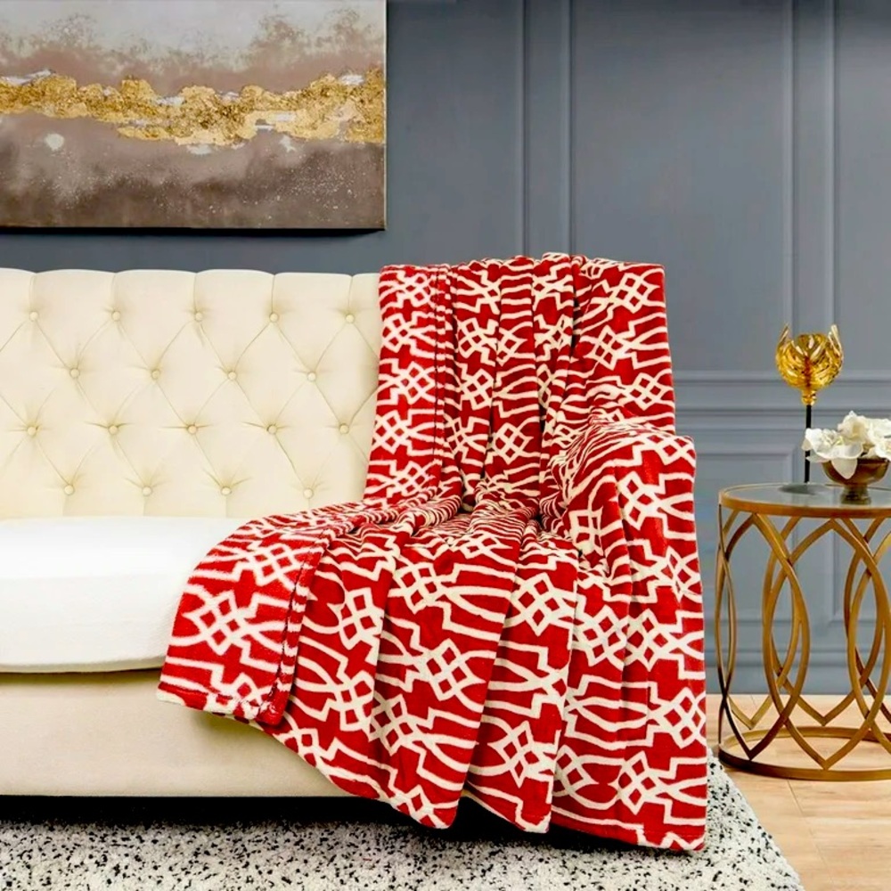 Soft plush throw / blanket